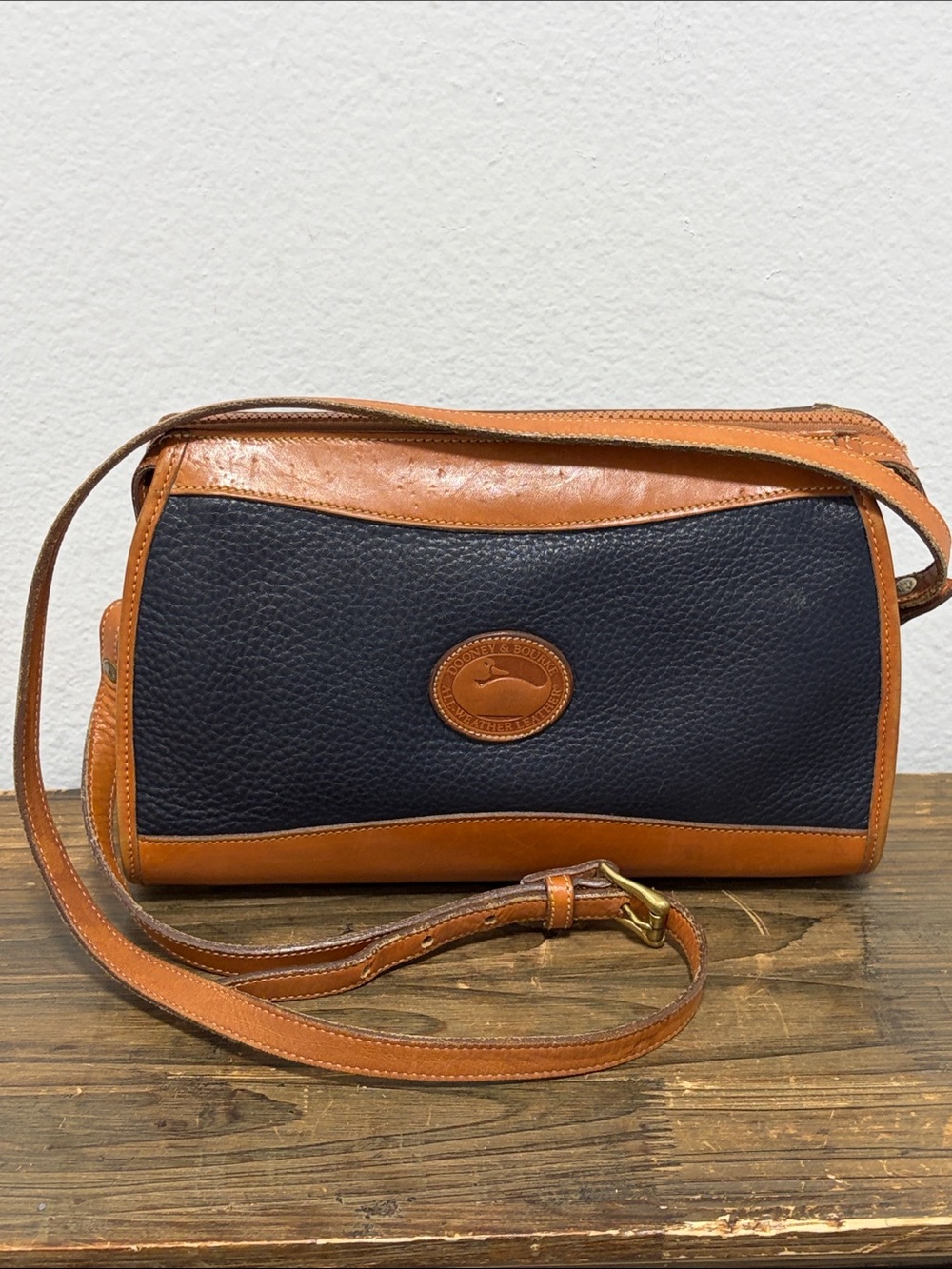 Dooney & Bourke Navy Blue Vintage Shoulder Bag